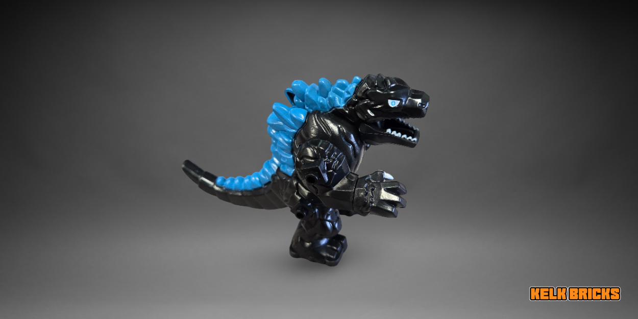 A large custom Godzilla figure, fully compatible with LEGO® bricks and sets.