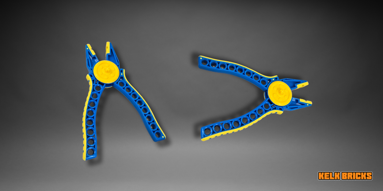 Specialized pliers for removing Technic pins and axles from intricate LEGO® builds.